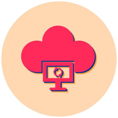 Bulut hesaplama. Web simgesi