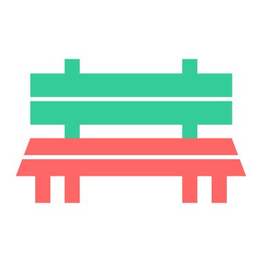 Yedek kulübesi Web simgesi basit illüstrasyon