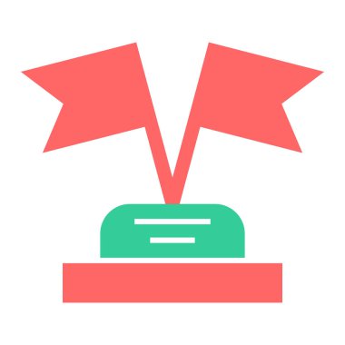 Kupa. Web simgesi basit illüstrasyon