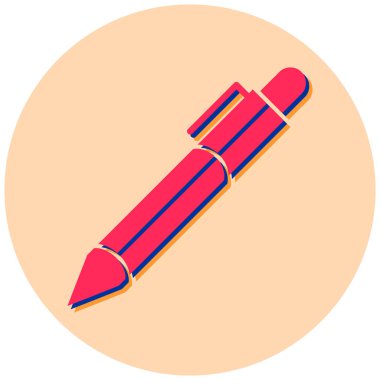 kalem vektör simgesi modern basit illüstrasyon