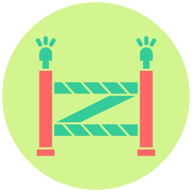 Polis hattının vektör illüstrasyonu modern simge 