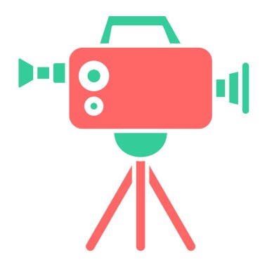 Tripod. Web simgesi basit illüstrasyon