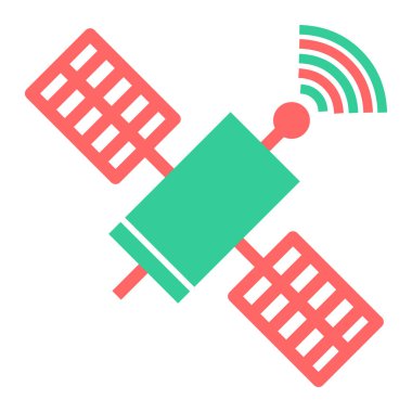 Uydu anteni. Basit resimleme