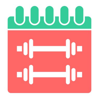 Egzersiz. Web simgesi basit illüstrasyon