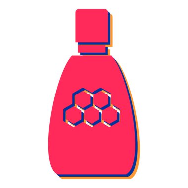 Web ve mobil uygulama tasarımınız için beyaz arkaplanda izole edilmiş şişe simgesi vektörü, el bombası logosu konsepti