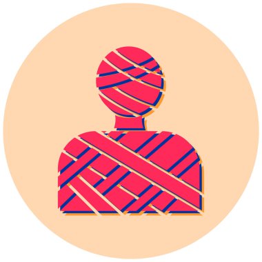 Adamım. Web simgesi basit illüstrasyon