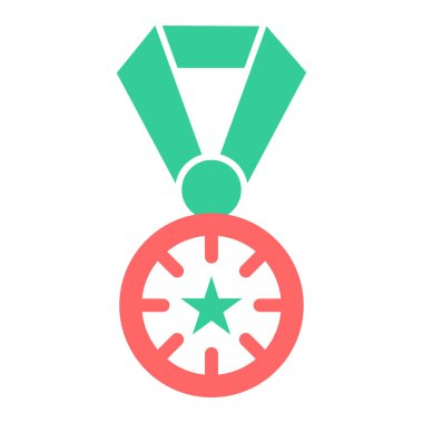 Madalya. Web simgesi basit illüstrasyon