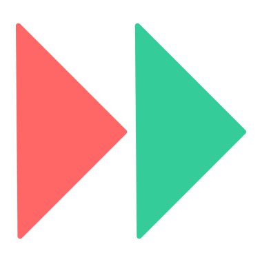 Ok. Web simgesi basit illüstrasyon