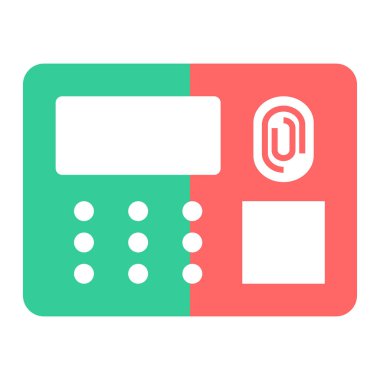 Kredi kartı düz simgesi