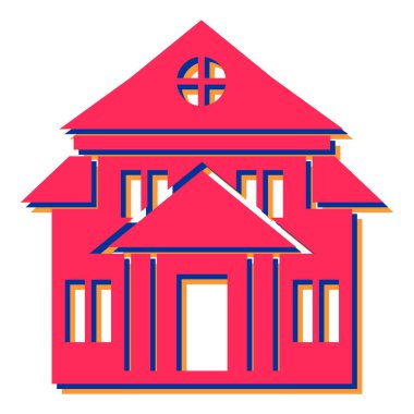 Bir evin vektör illüstrasyonu