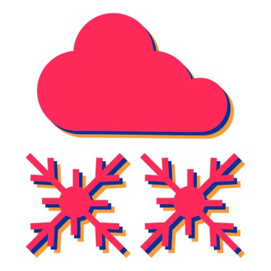 Kar simge vektör çizim