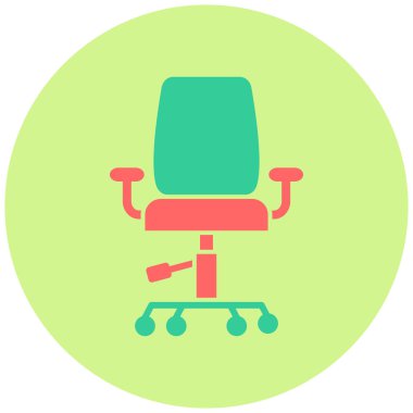 ofis koltuğu vektör simgesi