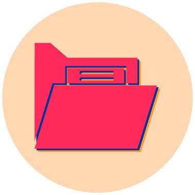 Dosya. Web simgesi basit illüstrasyon