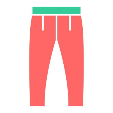 Pantolon. Web simgesi basit illüstrasyon