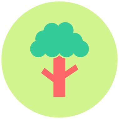 Ağaç. Web simgesi basit illüstrasyon