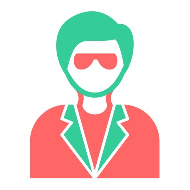 avatar. Web simgesi basit illüstrasyon