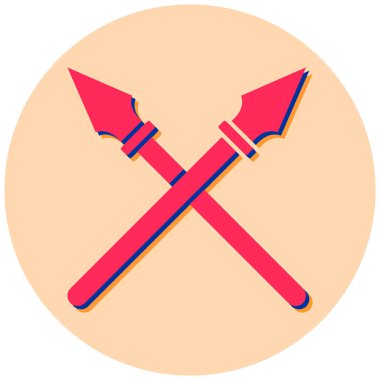 Kılıç. Web simgesi basit illüstrasyon