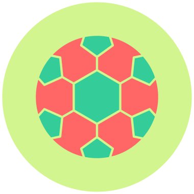 Futbol topu. Basit resimleme