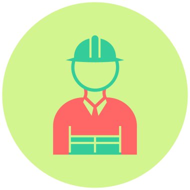 İtfaiyeci ikonu. Web için oluşturucu vektör simgelerinin basit illüstrasyonu