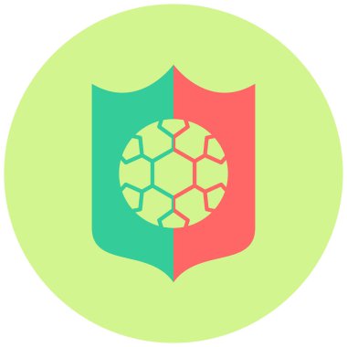 Kalkan. Web simgesi basit illüstrasyon