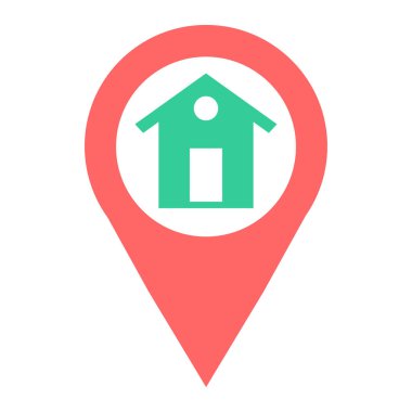 konum pin simgesi vektör illüstrasyonu