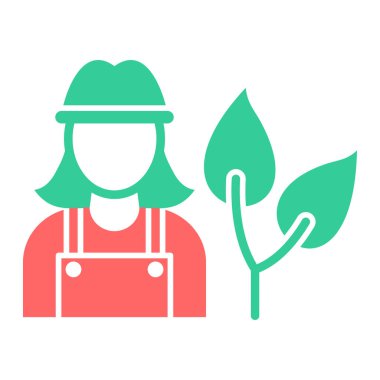 Bitki ve bitki vektör illüstrasyon tasarımı ile bahçıvan