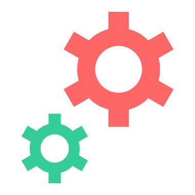 dişli simgesi vektör illüstrasyonu