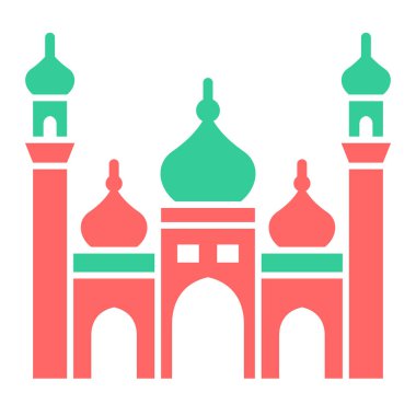 Cami. Web simgesi basit illüstrasyon