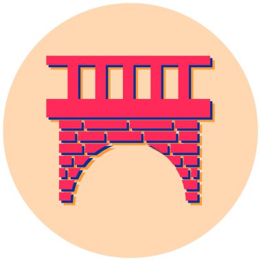 Bina. Web simgesi basit illüstrasyon