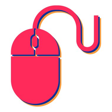 Bilgisayar faresi simgesi. Vektör illüstrasyonu