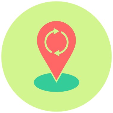 Harita işaretleyici. Basit tasarım