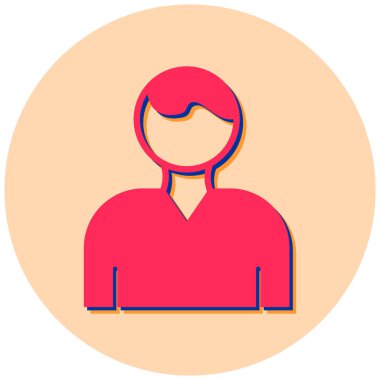 avatar. Web simgesi basit illüstrasyon