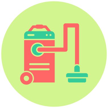 Elektrikli süpürge simge vektör çizim