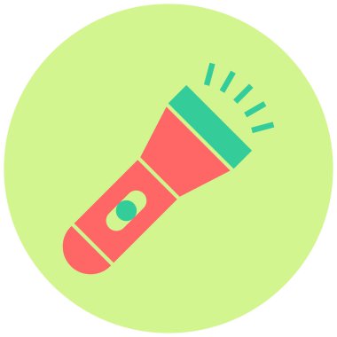 el feneri. Web simgesi basit illüstrasyon