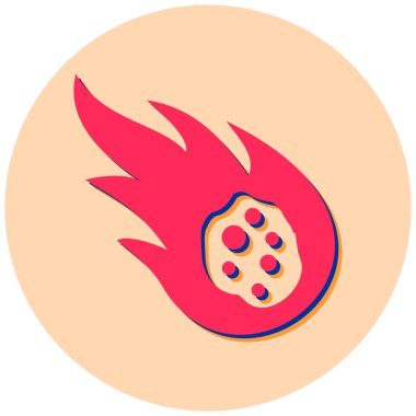 Çilekli. Web simgesi basit illüstrasyon