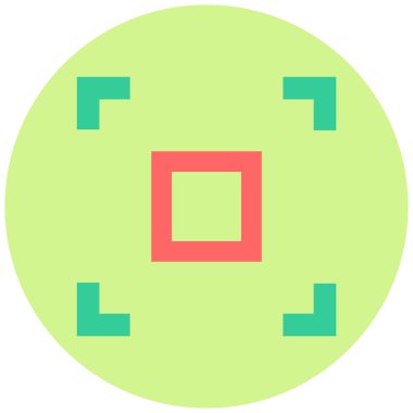 Tam ekran. Basit illüstrasyon