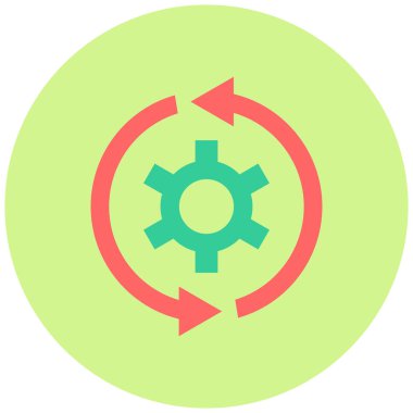 Sistem Güncellemesi. Web simgesi basit illüstrasyon