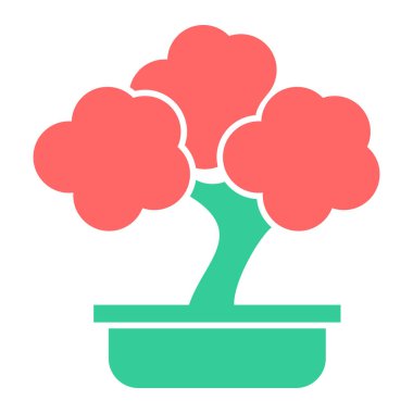 Ağaç. Web simgesi basit illüstrasyon