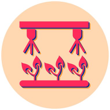 Şömine. Web simgesi basit tasarım