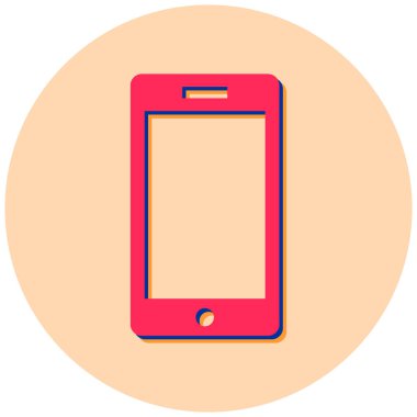 Cep telefonu. Web simgesi basit tasarım