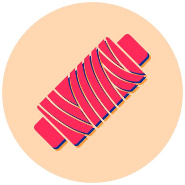 Sosis. Web simgesi basit illüstrasyon