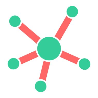 şebeke. Web simgesi basit illüstrasyon