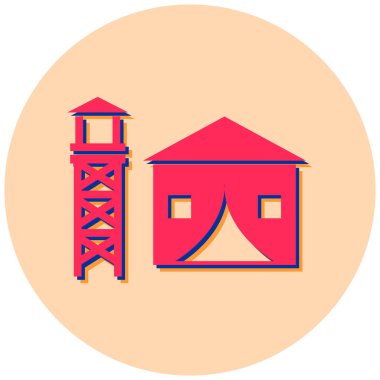 Ev. Web simgesi basit illüstrasyon