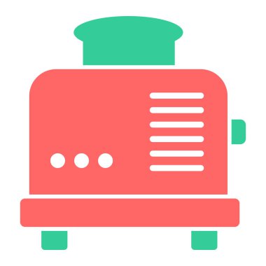 Tost makinesi. Web simgesi basit illüstrasyon