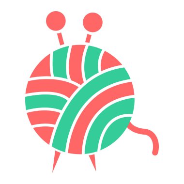 iplik simgesi topu, basit tasarım vektör illüstrasyonu