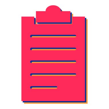 Kontrol listesi. Web simgesi basit illüstrasyon