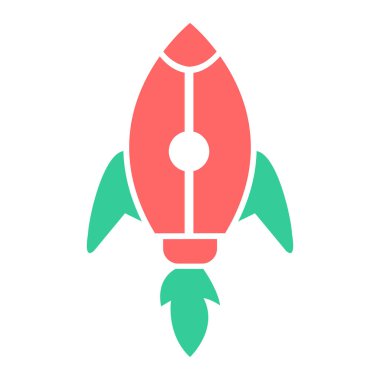 Roket fırlatıldı. Basit resimleme