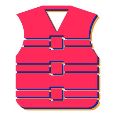 Kırmızı beyaz spor çantasının vektör çizimi