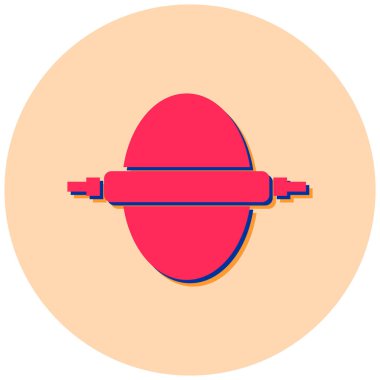 Beyzbol. Web simgesi basit illüstrasyon