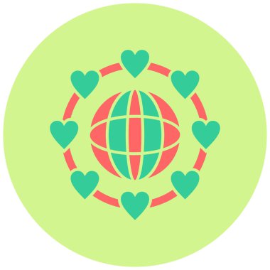 Huzur. Web simgesi basit tasarım